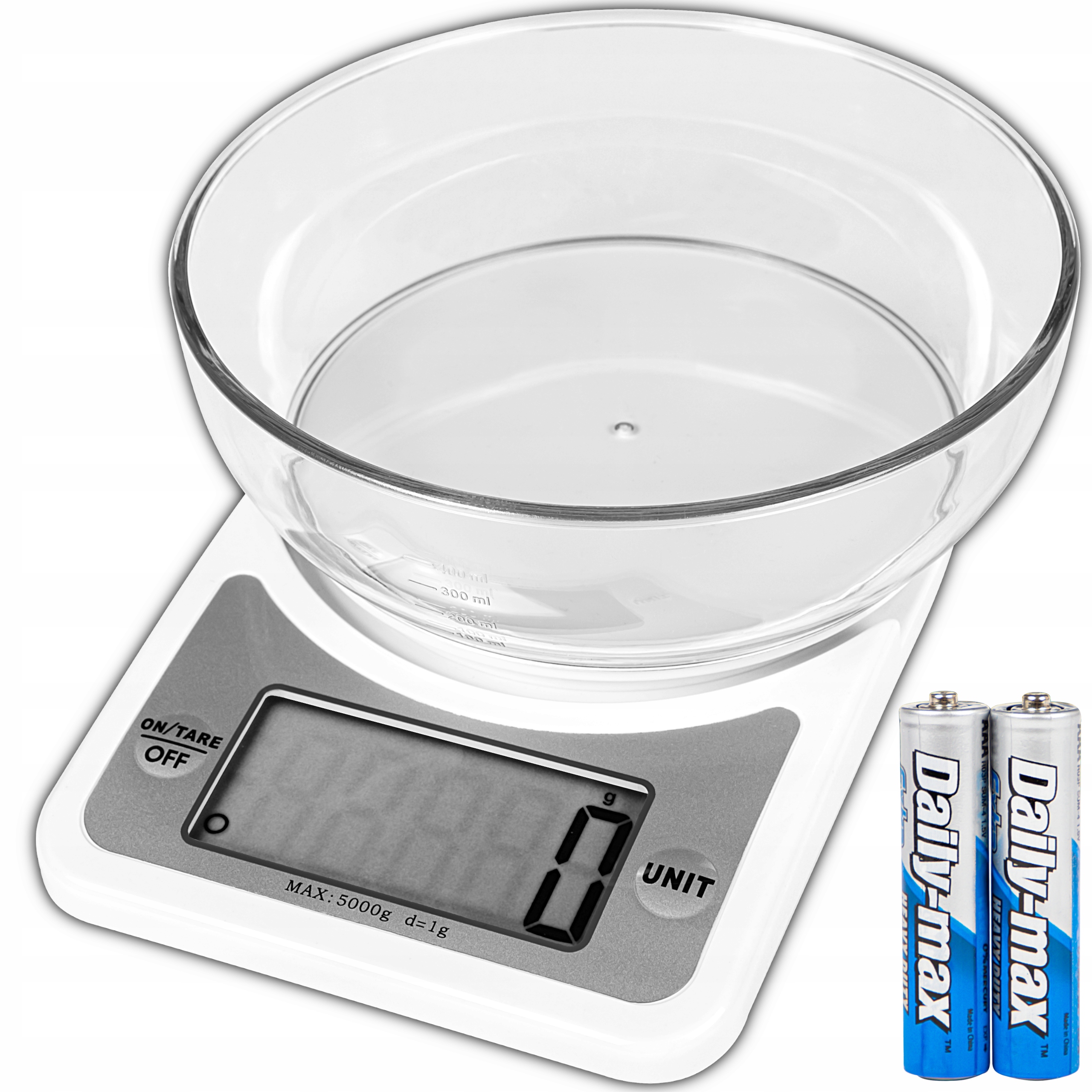 Fúkacia kuchynská váha KS204 biela 5 kg